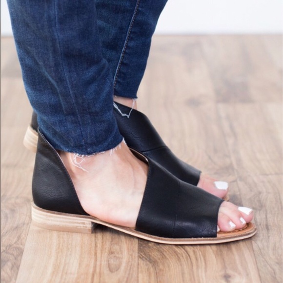 RELISTED SIZES 5.5 - 7.5 - 8.5 AVAILABLE side cute-out flats - Picture 5 of 7